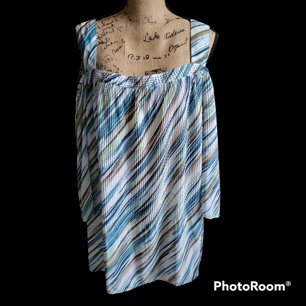 Catherines Cold Shoulder Blouse Plus Sz 3x